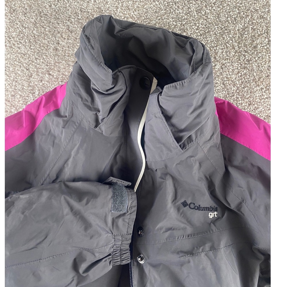 Columbia GRT Interchange Omni-Tech Jacket Womens Small Grey Magenta 3-in-1